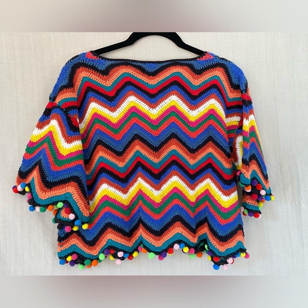 FARM Rio Multicolor Chevron Sweater - Picture 3 of 12